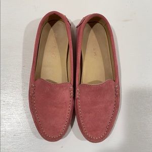 M. Gemi Pink Suede Loafers